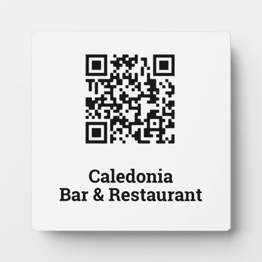 Plaque Photo Votre conception de code QR (Devant)