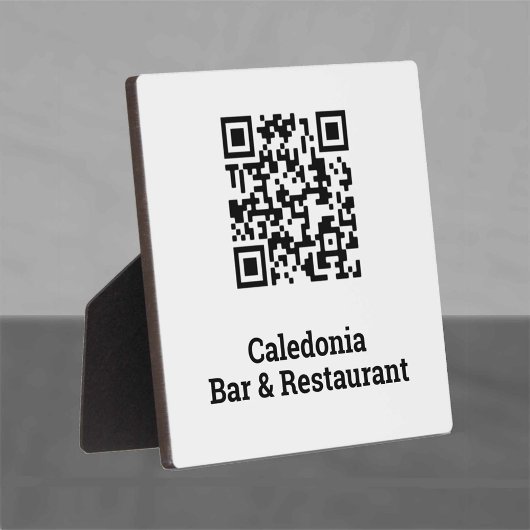 Plaque Photo Votre conception de code QR
