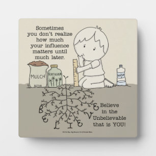 Plaque Photo Votre influence compte