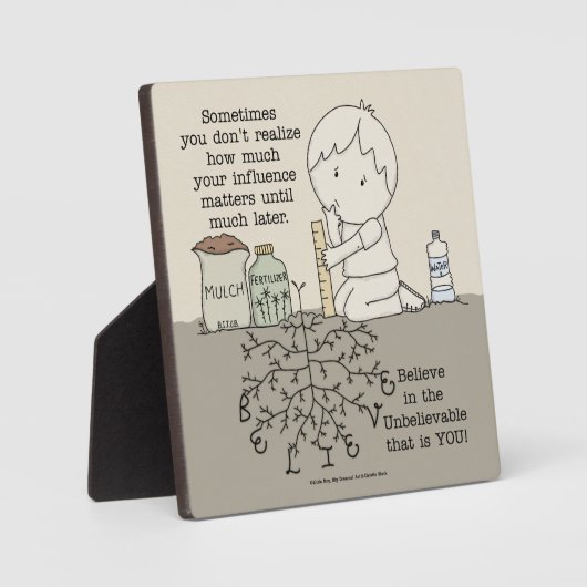 Plaque Photo Votre influence compte (Recto)