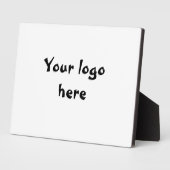 Plaque Photo votre logo ici simple minimum classique (Côté)