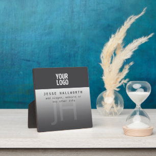 Plaque Photo Votre logo, nom commercial et monogramme