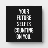 Plaque Photo Votre Moi Futur Compte Sur Vous - Gym, Hustle (Devant)