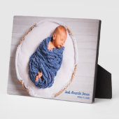 Plaque Photo Votre photo avec socle intégré (Côté)