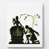 Plaque Photo "Voulez-vous m'épouser ?" Silhouette (Devant)