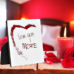 Plaque Photo Vous aimez plus<br><div class="desc">vous aimez plus, coeur silhouette</div>