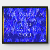 Plaque Photo Vous Améliorez La Place Du Monde (Devant)