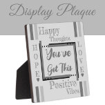 Plaque Photo Vous avez cet encouragement gris<br><div class="desc">Petite plaque carré / 5.25 x 5.25 avec Easel Encouragement, vibes positives idée cadeau plaque. Un cadeau pour quelqu'un qui vous tient à coeur, qui pourrait avoir besoin d'un petit rappel quotidien qu'ils peuvent passer par tout ce qui les dérange. Il y a toujours de l'espoir et de l'amour. Gris...</div>