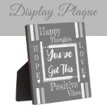 Plaque Photo Vous avez cet encouragement gris blanc<br><div class="desc">Petite plaque carré / 5.25 x 5.25 avec Easel Encouragement, vibes positives idée cadeau plaque. Un cadeau pour quelqu'un qui vous tient à coeur, qui pourrait avoir besoin d'un petit rappel quotidien qu'ils peuvent passer par tout ce qui les dérange. Il y a toujours de l'espoir et de l'amour. Gris...</div>
