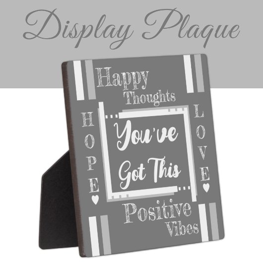 Plaque Photo Vous avez cet encouragement gris blanc