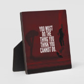 Plaque Photo Vous devez faire - Motivation de l'entraînement (Recto)