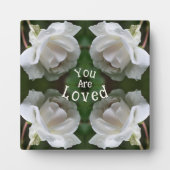 Plaque Photo Vous êtes aimés Rose blanche Abstraite Inspiration (Devant)