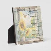 Plaque Photo Vous êtes : Belles, Écritures personnalisées (Recto)