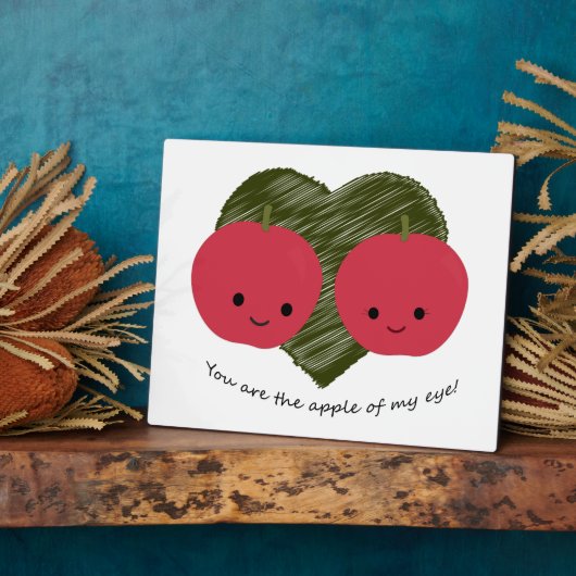 Plaque Photo Vous êtes la pomme de mon oeil (Côté)