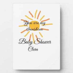 Plaque Photo vous êtes mon soleil jaune orange rayons de soleil