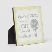 Plaque Photo Vous Êtes Notre Plus Grande Aventure (Recto)