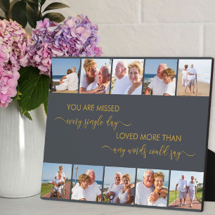 Plaque Photo Vous êtes Poème Manqué Gris Souvenir Multi Photo