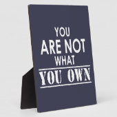 Plaque Photo Vous N'Êtes Pas Ce Que Vous Êtes (Côté)