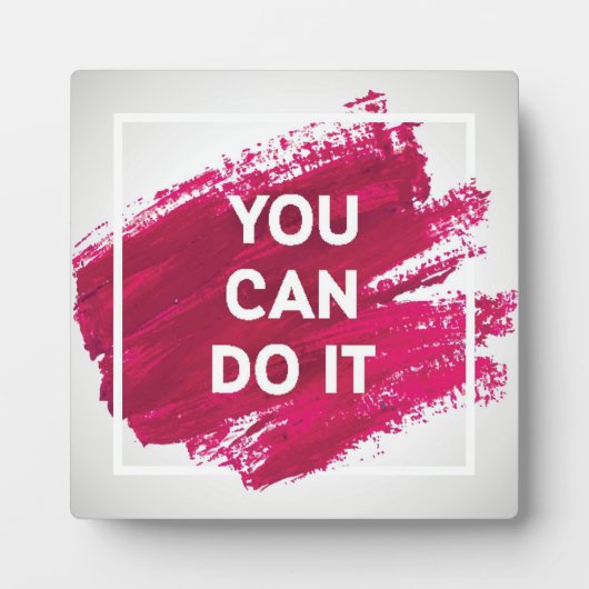 Plaque Photo Vous Pouvez Le Faire 3 (Devant)