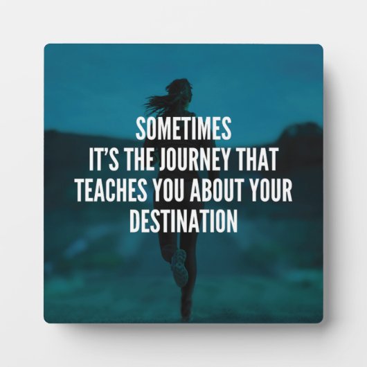 Plaque Photo Voyage de conditionnement physique - Motivation de (Devant)