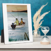 Plaque Photo Voyage de pêche père et fils (Côté)