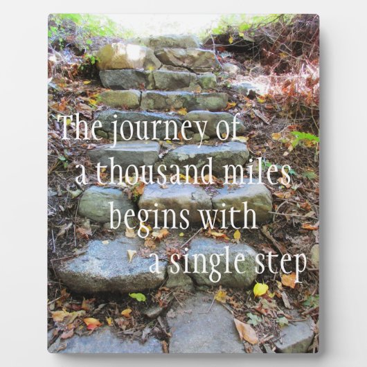 Plaque Photo Voyage D'Un Mille Kilomètres (Devant)