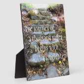 Plaque Photo Voyage D'Un Mille Kilomètres (Côté)