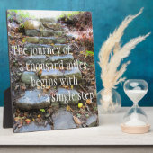 Plaque Photo Voyage D'Un Mille Kilomètres (Côté)