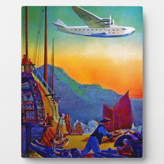 Plaque Photo Voyage transpacifique vintage