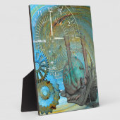 Plaque Photo Voyageur d'escargots à vapeur Aqua (Côté)