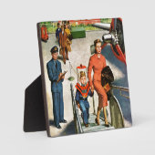 Plaque Photo Voyageur spatial (Recto)