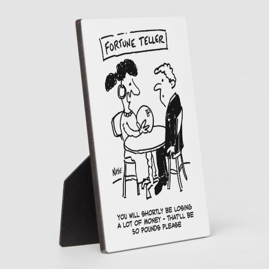 Plaque Photo Voyante prédit une perte financière (Côté)