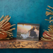 Plaque Photo vrai amour, script minimal mariage anniversaire ph (Côté)