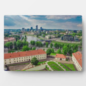 Plaque Photo Vue aérienne de Vilnius, Lituanie (Devant)