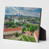 Plaque Photo Vue aérienne de Vilnius, Lituanie (Côté)