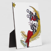 Plaque Photo Vue cosmique : Elfe sur la lune aventure (Côté)