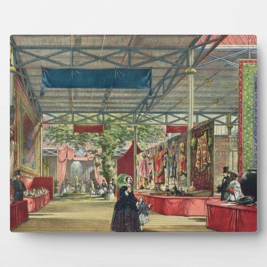 Plaque Photo Vue de la section Inde de la Grande Exposition (Devant)