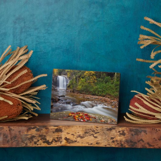 Plaque Photo Vue Glass Falls Pisgah Forêt nationale (Côté)