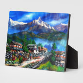 Plaque Photo Vue Panoramique De L'Everest Mountain Nepal (Côté)