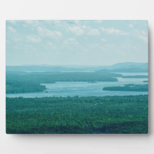 Plaque Photo Vue sur le lac et la montagne