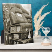 PLAQUE PHOTO WAGON SUITCASE 1890 (Côté)