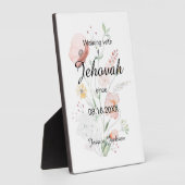 Plaque Photo Walking with Jehovah since Baptism (Côté)