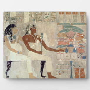 Plaque Photo Wall painting from the tomb of rekhmire, Thebes, d