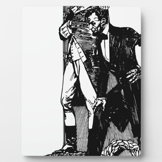 Plaque Photo washington lincoln (Devant)