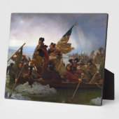 Plaque Photo Washington Traverser le Delaware par Emanuel Leutz (Côté)