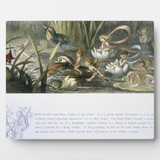 Plaque Photo Water-Lilies and Water Fairies, illustration from (Devant)
