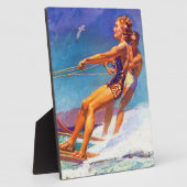 Plaque Photo Water Skier by McClelland Barclay (Côté)