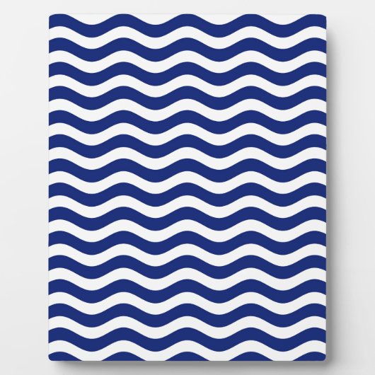 Plaque Photo Wavy Navy (Devant)