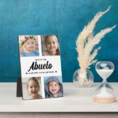 Plaque Photo We Love You Abuelo Family Photo Collage (Côté)