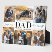 Plaque Photo We Love You Dad Simple Photo Collage Keepsake (Côté)